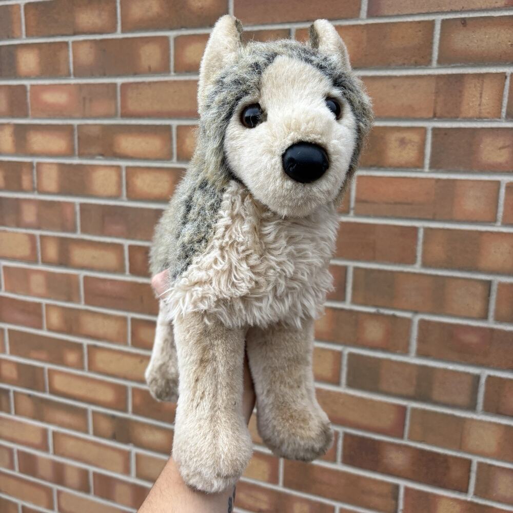 Rare Douglas Cuddle Toys Tyson Wolf Plush #1836 2013 Stuffed Animal Retired